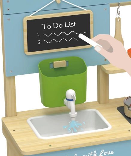 Echte waterpret met reservoir en spoelbak