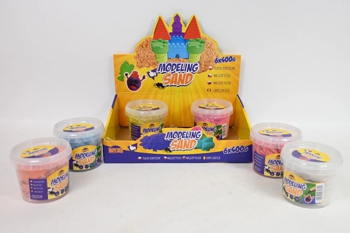 Kinetisch zand 400 g in emmer