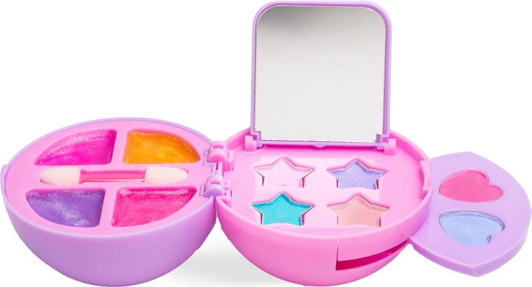 Kleurrijke cosmetica binnenin