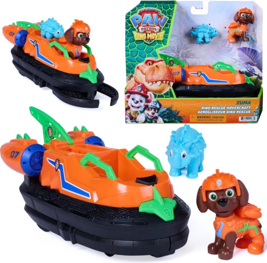 Spin Master PAW Patrol Dino Rescue – Zuma’s hovercraft met figuren (17,5 cm)