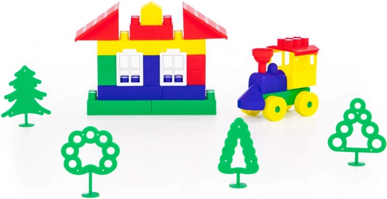 Treintje en accessoires voor fantasierijk spel