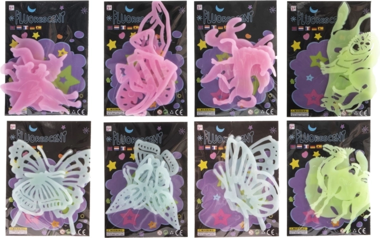 Zelfklevende decoratie die oplicht in het donker – dieren