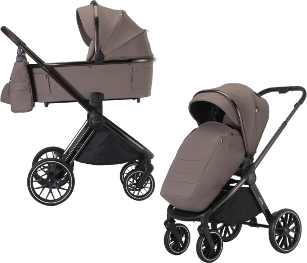 Adamex combi-kinderwagen Spark 2-in-1 chocolate fango