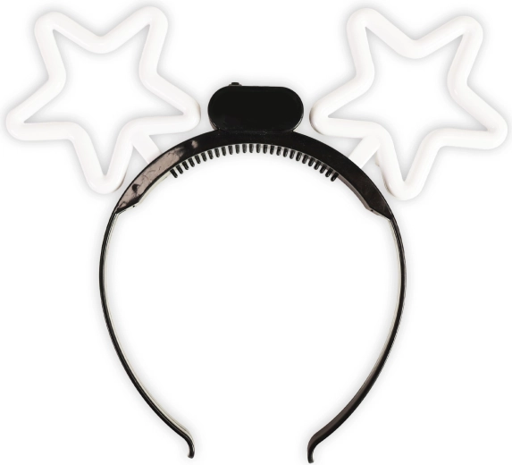 Knipperende carnavalsdiadeem met sterren - 1 stuk