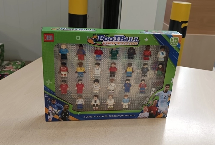 Figuren compatibel met bouwsets – voetballers, 24 stuks
