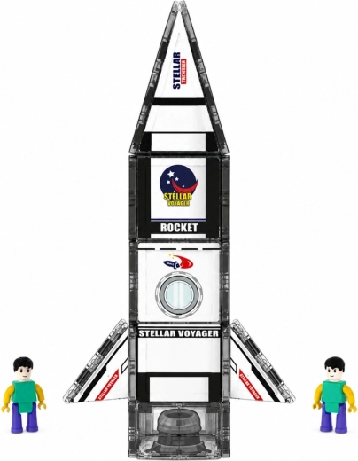 Ruimteraket van magnetische onderdelen