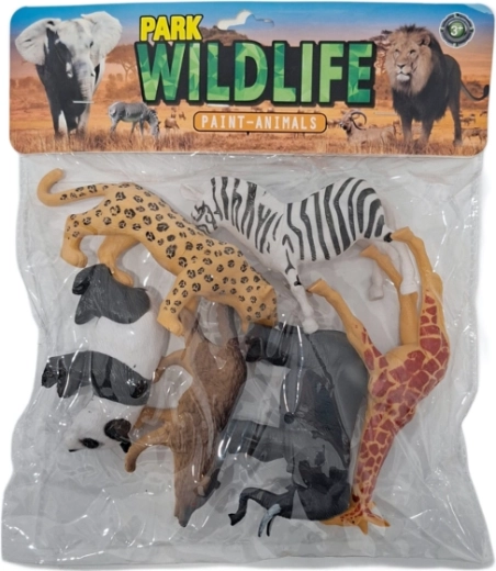 Set van wilde dierenfiguren – 6 stuks