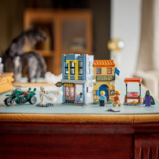 4 minifiguren en de motor van kapitein Smoker