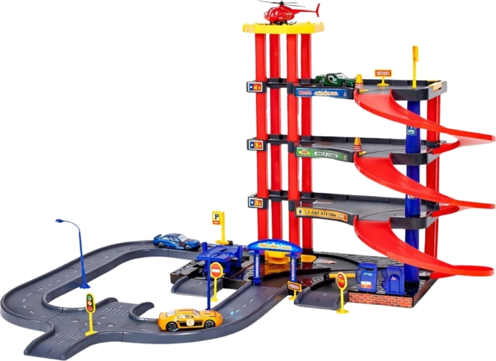 Werkende lift en vier verdiepingen plezier