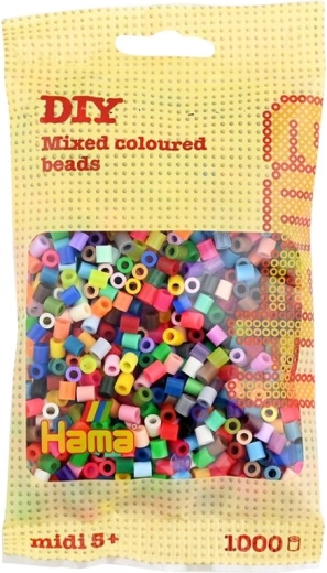Strijkkralen – grote kleurmix, 5 mm (1000 stuks)