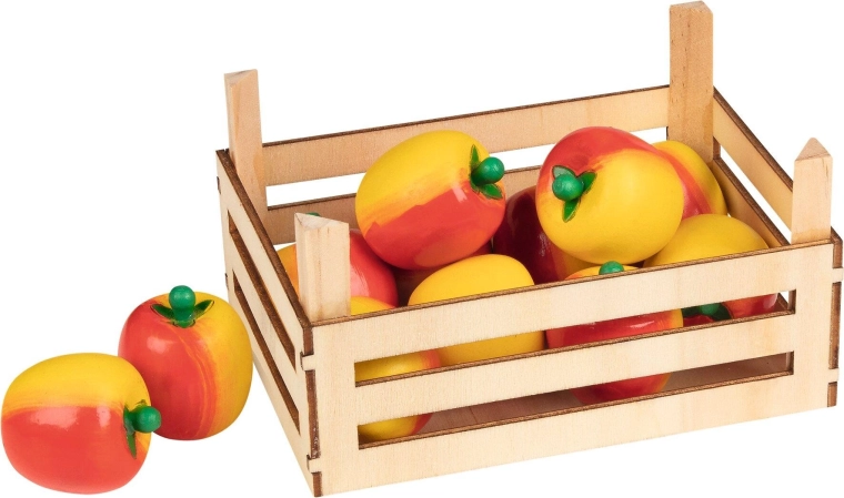 Appels in houten kist