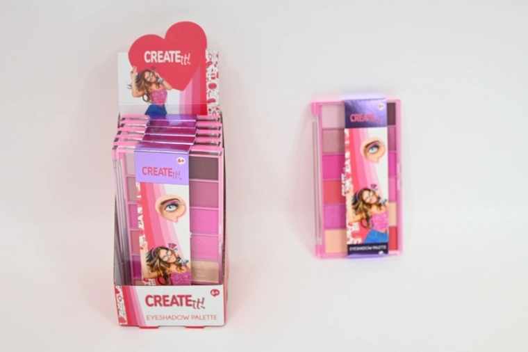 Create It! oogschaduwpalet – 12 tinten in roze-rode kleurschakering