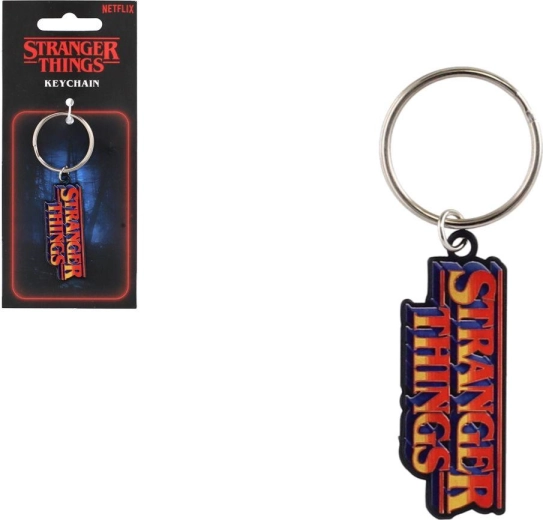 Stranger Things sleutelhanger van kunststof 8,5 cm