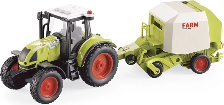 Boerentractor met aanhanger 1:16 met licht en geluid