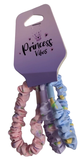 PINK set pastel scrunchie-haarelastiekjes, 3 stuks