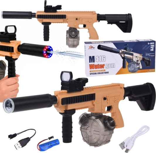 Elektrisch waterpistool M416 met LED-verlichting