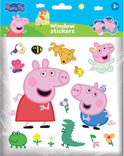 Statische raamstickers Peppa Pig