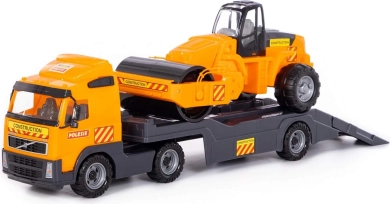 Volvo Auto oplegger + Wals