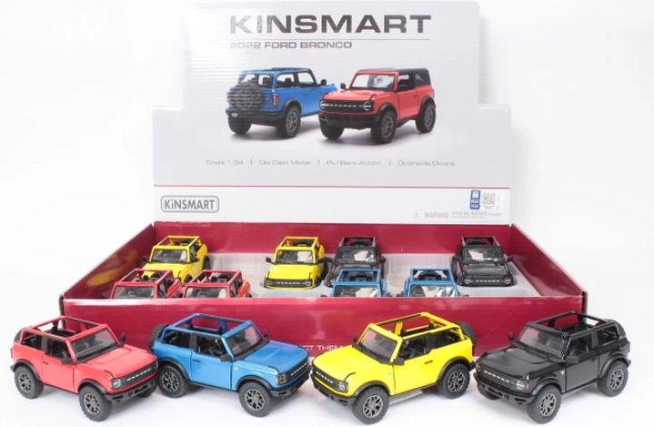 Ford Bronco open top 2022 – metalen model met terugtrek-aandrijving