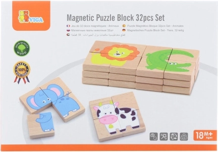 Viga Magnetische Puzzel Dieren