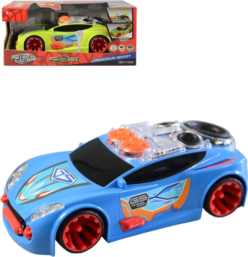 Raceauto op batterijen met licht en geluid 23 cm - 1 stuk