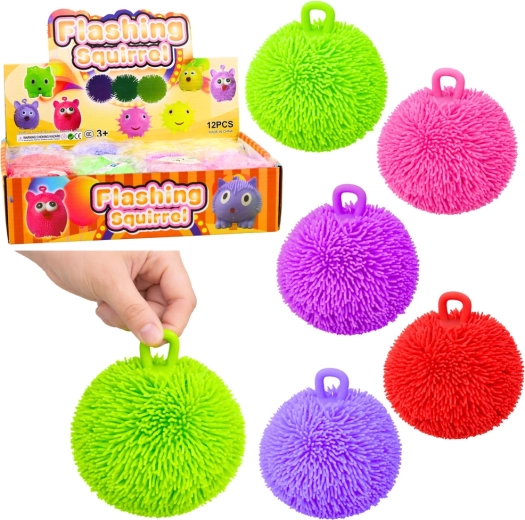 Sensorische stressbal met LED-licht, mix van kleuren