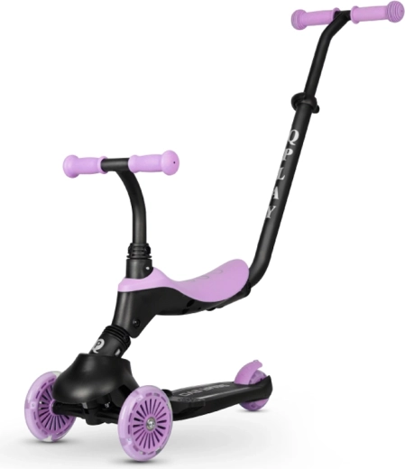 3-in-1: van loopfiets tot balansstep