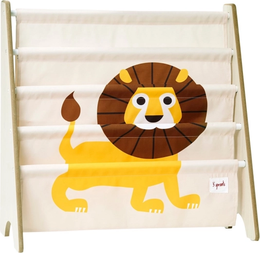 3 Sprouts boekenrek Lion Yellow