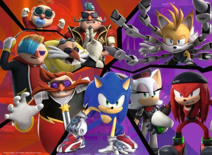 Puzzel 100 stukjes Sonic Prime