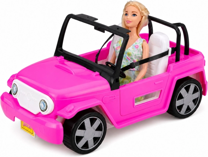 Roze cabriolet voor stijlvol reizen