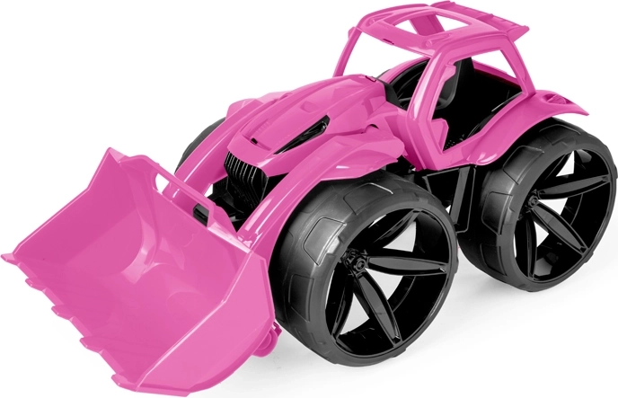Wader Maximus roze kinderbulldozer met schuifblad
