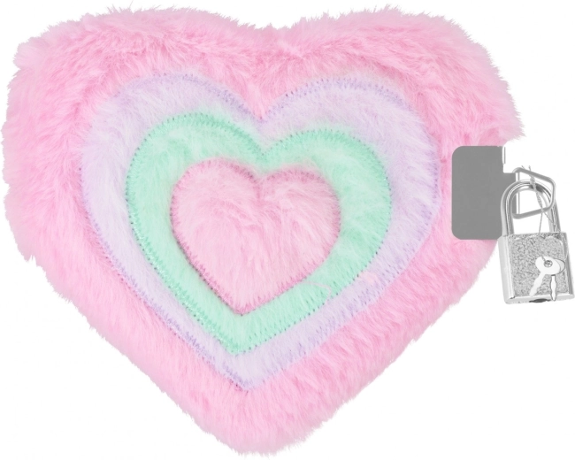 Pluchen omslag en hartvormig design