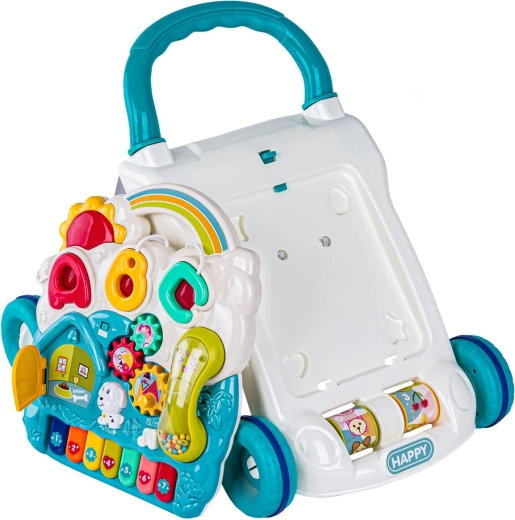Stabiele loopwagen met stille rubberen wielen