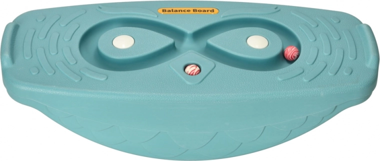 Turkooise balansbord voor kinderen met doolhof