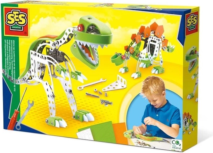 SES Creative metalen constructieset dinosaurussen