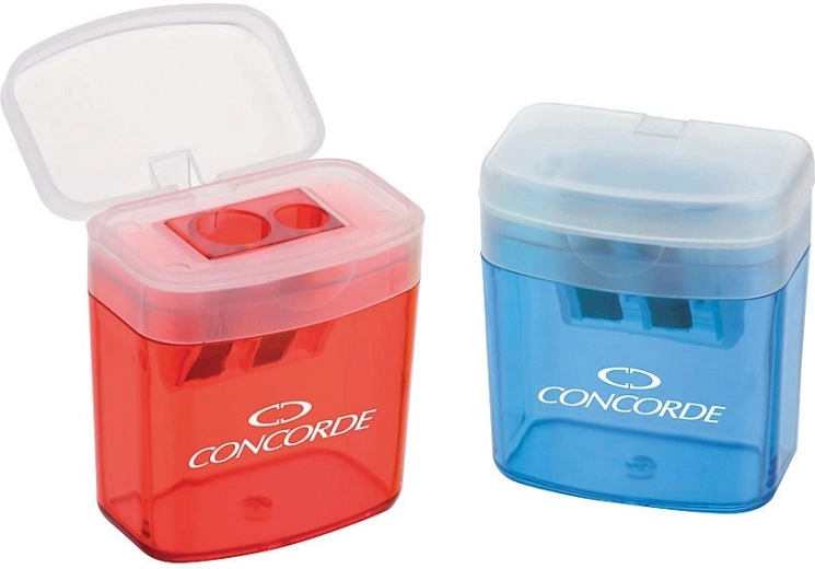 Puntenslijper met reservoir CONCORDE Duo, mix kleuren