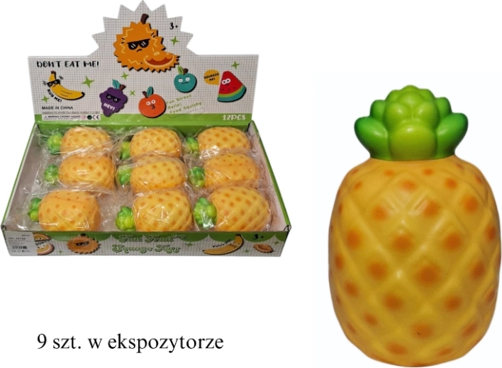 Antistress knijp-ananas - 1 stuk