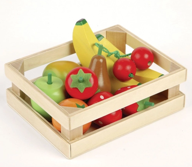 Tidlo houten kratje met fruit