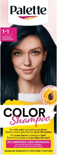 Palette Color Shampoo 1-1 blauwzwart kleurshampoo 50 ml