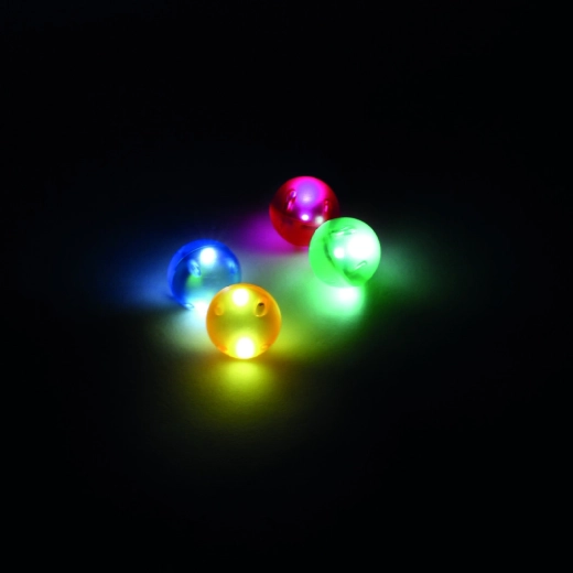 Cleverclixx lichtgevende knikkers voor knikkerbaan Dazzling Lights - 4 stuks
