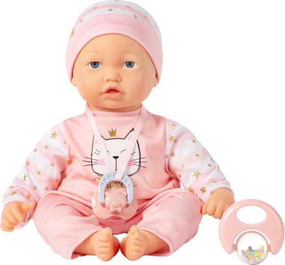 Baby met bewegende mimiek 40 cm