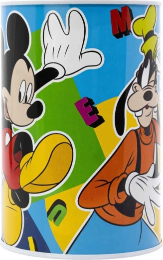 Spaarpot Disney Mickey Mouse cilinder 10 × 15 cm - 1 stuk