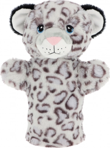 Keeleco Pluchen Sneeuwluipaard Handpop