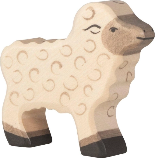 Houten lamfiguur