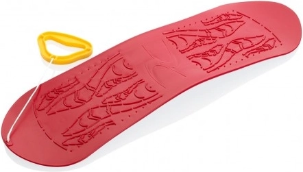 Kunststof kindersnowboard 70 cm rood
