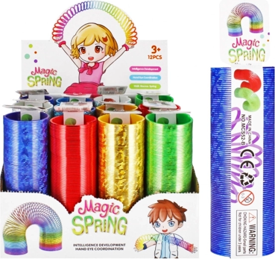 Kleurvolle magische veer – slinky-speelgoed