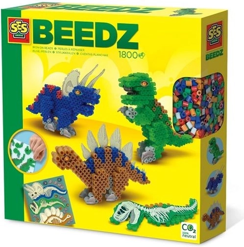 SES Creative Beedz strijkkralen dino’s 3D