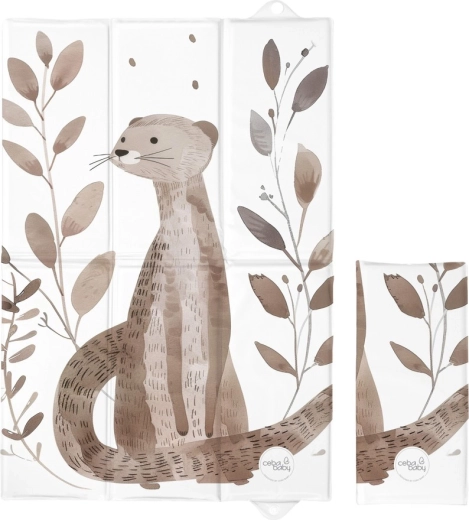 Ceba Baby reisverschoonmatje Basic Clever Otter 60 × 40 cm