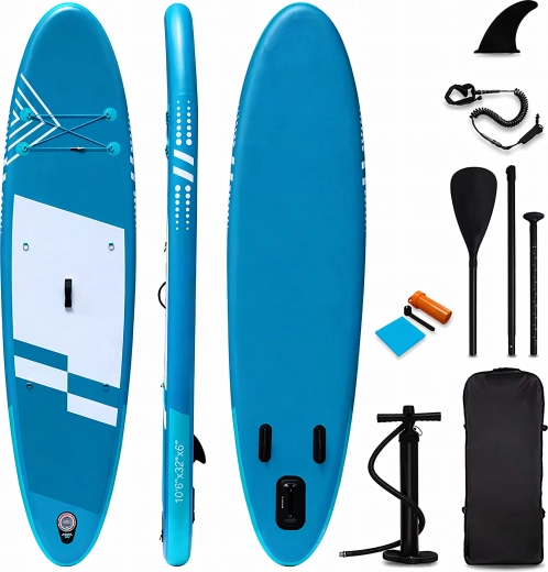 Set met accessoires om direct het water op te gaan