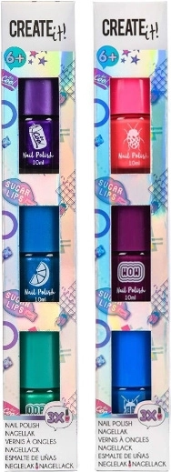 Create It! nagellak – set van 3 tinten met holografisch effect